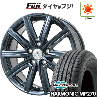 【新品国産車用5穴114.3】 夏タイヤ ホイール4本セット 205/55R16 ミレバー ハーモニック MP270(限定) テクノピア アフロディーテ MZ 6.5J 16インチ(送料無料)|フジコーポレーション