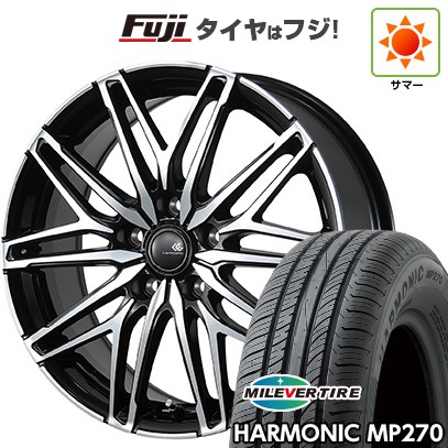 【新品国産車用5穴114.3】 夏タイヤ ホイール4本セット 195/60R16 ミレバー ハーモニック MP270(限定) トピー セレブロ WA45 6.5J 16インチ(送料無料)|フジコーポレーション
