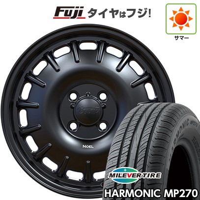【新品国産車用4穴100】 夏タイヤ ホイール4本セット 175/65R14 ミレバー ハーモニック MP270(限定) オフビート バウンティコレクション ノエル 5J 14インチ(送料無料)
