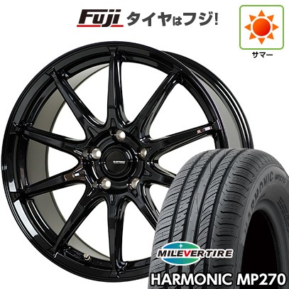 【新品国産車用5穴100】 夏タイヤ ホイール4本セット 205/55R16 ミレバー ハーモニック MP270(限定) ホットスタッフ ジースピード G-05 6.5J 16インチ(送料無料)