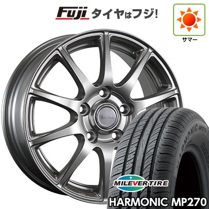 【新品】フリード 5穴/114 夏タイヤ ホイール4本セット 195/55R16 ミレバー ハーモニック MP270(限定) ブリヂストン エコフォルム SE-23 6.5J 16インチ(送料無料)｜フジコーポレーション