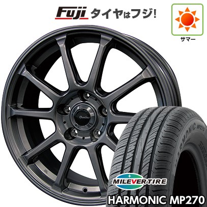 【新品国産車用5穴114.3】 夏タイヤ ホイール4本セット 205/55R16 ミレバー ハーモニック MP270(限定) テクノピア カリテス S316 6.5J 16インチ(送料無料)｜フジコーポレーション