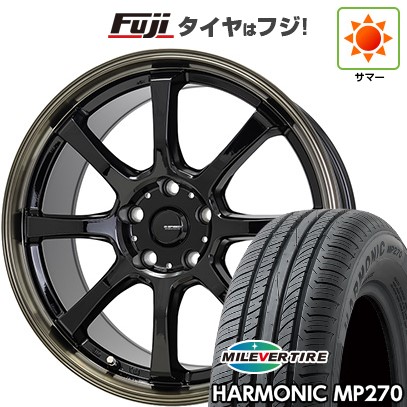 【新品国産車用5穴114.3】 夏タイヤ ホイール4本セット 205/55R16 ミレバー ハーモニック MP270(限定) ホットスタッフ ジースピード P-08 6.5J 16インチ(送料無料)｜フジコーポレーション 54,480円