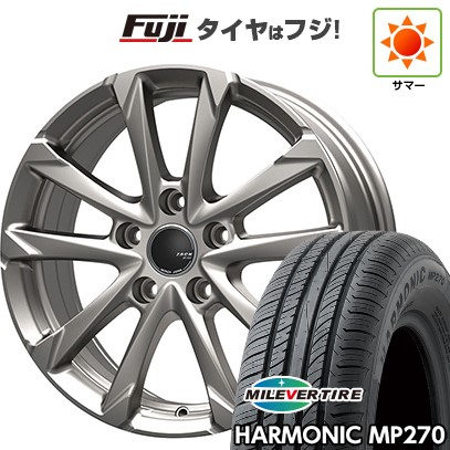 【新品国産車用5穴114.3】 夏タイヤ ホイール4本セット 205/55R16 ミレバー ハーモニック MP270(限定) モンツァ ZACK JP-325 6.5J 16インチ(送料無料)|フジコーポレーション