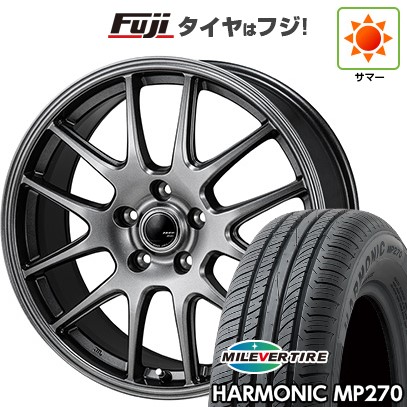【新品国産車用5穴114.3】 夏タイヤ ホイール4本セット 195/60R16 ミレバー ハーモニック MP270(限定) モンツァ ZACK JP-205 6.5J 16インチ(送料無料)