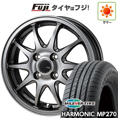 【新品国産車用4穴100】 夏タイヤ ホイール4本セット 175/70R14 ミレバー ハーモニック MP270(限定) モンツァ ZACK JP-202 5.5J 14インチ(送料無料)｜フジコーポレーション