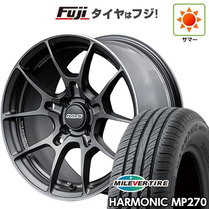 【新品国産車用4穴100】 夏タイヤ ホイール4本セット 195/55R16 ミレバー ハーモニック MP270(限定) RAYS レイズ ボルクレーシング G025 6.5J 16インチ(送料無料)|フジコーポレーション
