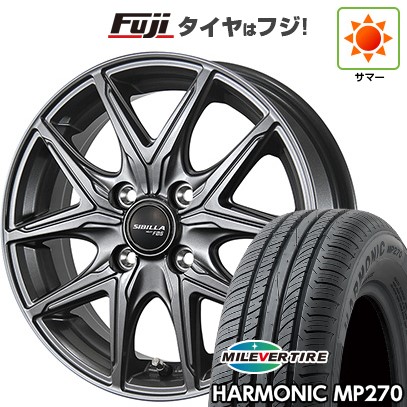 【新品国産車用4穴100】 夏タイヤ ホイール4本セット 175/65R14 ミレバー ハーモニック MP270(限定) トピー シビラ NEXT F05 5J 14インチ(送料無料) 36,725円