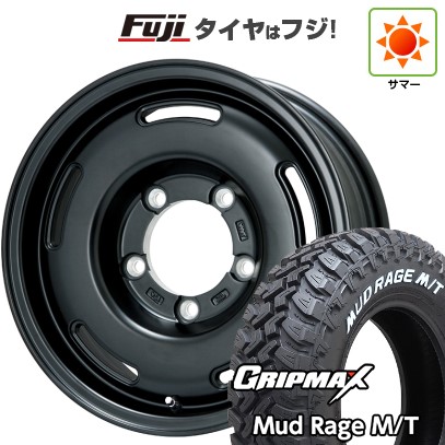 【新品】ジムニーシエラ/ジムニーノマド 夏タイヤ ホイール4本セット 195/80R15 96 Q グリップマックス マッドレイジM/T RWL(限定2024年製) プレミックス プディン(マットブラック) 5.5J 15インチ(送料無料) 54,420円