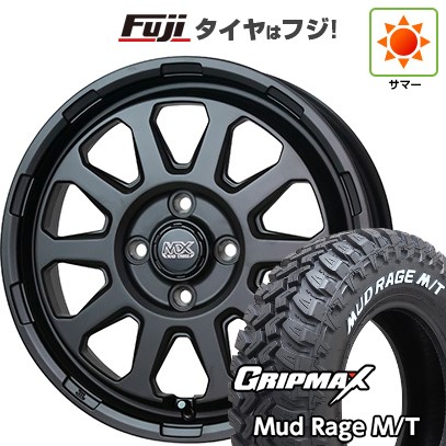 【新品】プロボックス/サクシード(リフトアップ) 夏タイヤ ホイール4本セット 185R14C 102/100Q グリップマックス マッドレイジM/T RWL(限定) ホットスタッフ マッドクロス レンジャー 5J 14インチ(送料無料)