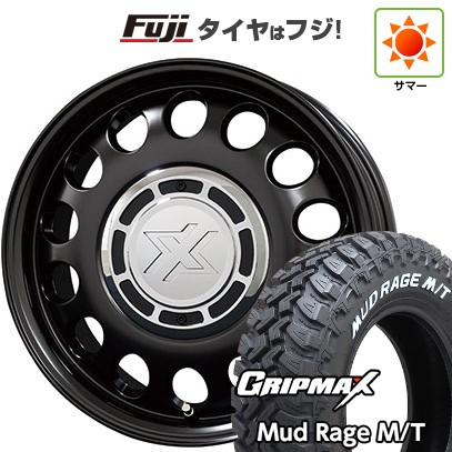 【新品】プロボックス/サクシード(リフトアップ) 夏タイヤ ホイール4本セット 185R14C 102/100Q グリップマックス マッドレイジM/T RWL(限定) コスミック クロスブラッド スティール 5J 14インチ(送料無料)