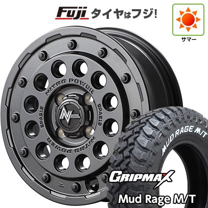 【新品】プロボックス/サクシード(リフトアップ) 夏タイヤ ホイール4本セット 185R14C 102/100Q グリップマックス マッドレイジM/T RWL(限定) MID WHEELS NITRO POWER H12 ショットガン 5.5J 14インチ(送料無料)|フジコーポレーション