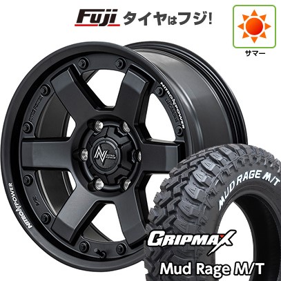 【新品】ハイエース200系 夏タイヤ ホイール4本セット 195R15C 107/105Q グリップマックス マッドレイジM/T RWL(限定) MID WHEELS NITRO POWER M6 カービン 6J 15インチ(送料無料)|フジコーポレーション