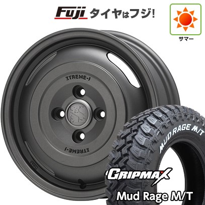 【新品】プロボックス/サクシード(リフトアップ) 夏タイヤ ホイール4本セット 185R14C 102/100Q グリップマックス マッドレイジM/T RWL(限定) MLJ エクストリームJ ジャーニー 5J 14インチ(送料無料)