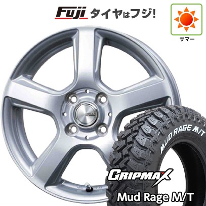 【新品】プロボックス/サクシード(リフトアップ) 夏タイヤ ホイール4本セット 185R14C 102/100Q グリップマックス マッドレイジM/T RWL(限定) トピー シビラ V-88 5J 14インチ(送料無料)｜フジコーポレーション
