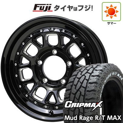 【新品】ジムニー 夏タイヤ ホイール4本セット 185/85R16 グリップマックス マッドレイジR/T MAX RWL(限定2024年製) ホットスタッフ バークレイハードロック ヒューロン 5.5J 16インチ(送料無料)