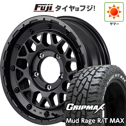 【新品】ジムニー 夏タイヤ ホイール4本セット 185/85R16 グリップマックス マッドレイジR/T MAX RWL(限定2024年製) MID WHEELS NITRO POWER M29 スティンガー 5.5J 16インチ(送料無料)｜フジコーポレーション