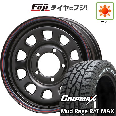 【新品】ジムニー 夏タイヤ ホイール4本セット 185/85R16 グリップマックス マッドレイジR/T MAX RWL(限定2024年製) MLJ デイトナSS 5.5J 16インチ(送料無料)|フジコーポレーション