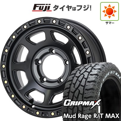 【新品】ジムニー 夏タイヤ ホイール4本セット 185/85R16 グリップマックス マッドレイジR/T MAX RWL(限定2024年製) MLJ エクストリームJ XJ07 5.5J 16インチ(送料無料)