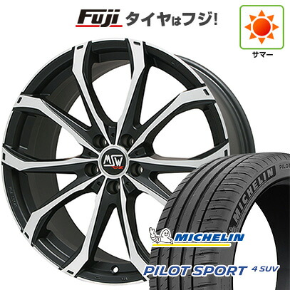 【新品】レクサスNX 2021/11- 夏タイヤ ホイール4本セット 235/50R20 ミシュラン パイロット スポーツ4 SUV MSW by OZ Racing MSW 48(マットブラックポリッシュ) 20インチ(送料無料)|フジコーポレーション