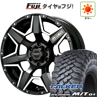【新品国産車用6穴139.7】 夏タイヤ ホイール4本セット 285/70R17 ファルケン ワイルドピーク M/T01 クライメイト スワット(マットブラックマシニング) 8J 17インチ(送料無料)|フジコーポレーション