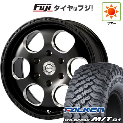 【新品国産車用6穴139.7】 夏タイヤ ホイール4本セット 35X12.5R17 ファルケン ワイルドピーク M/T01 エルフォード ブラッドストック 1P 8J 17インチ(送料無料)