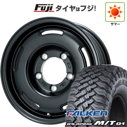 【新品】ジムニー 夏タイヤ ホイール4本セット 185/85R16 ファルケン ワイルドピーク M/T01 プレミックス プディン(マットブラック) 5.5J 16インチ(送料無料)