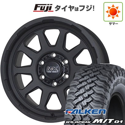 【新品国産車用6穴139.7】 夏タイヤ ホイール4本セット 35X12.5R17 ファルケン ワイルドピーク M/T01 ホットスタッフ マッドクロス レンジャー 8J 17インチ(送料無料)