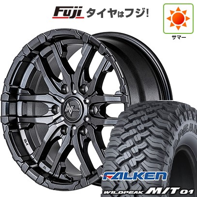 【新品国産車用6穴139.7】 夏タイヤ ホイール4本セット 285/70R17 ファルケン ワイルドピーク M/T01 MID WHEELS NITRO POWER M26 クロスファング 8J 17インチ(送料無料)|フジコーポレーション
