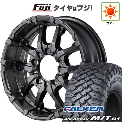 【新品】ジムニー 夏タイヤ ホイール4本セット 185/85R16 ファルケン ワイルドピーク M/T01 MID WHEELS NITRO POWER M26 クロスファング 5.5J 16インチ(送料無料)
