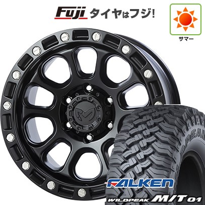 【新品国産車用6穴139.7】 夏タイヤ ホイール4本セット 35X12.5R17 ファルケン ワイルドピーク M/T01 トライスター MKW M204 US Spec 9J 17インチ(送料無料)