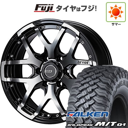 【新品国産車用6穴139.7】 夏タイヤ ホイール4本セット 35X12.5R17 ファルケン ワイルドピーク M/T01 SSR ディバイド ZS 8J 17インチ(送料無料)