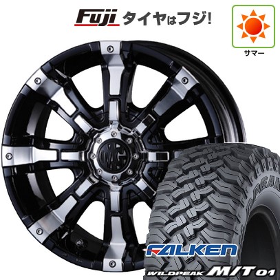 【新品国産車用6穴139.7】 夏タイヤ ホイール4本セット 285/70R17 ファルケン ワイルドピーク M/T01 クリムソン マーテルギア(MG) ビースト 8J 17インチ(送料無料)