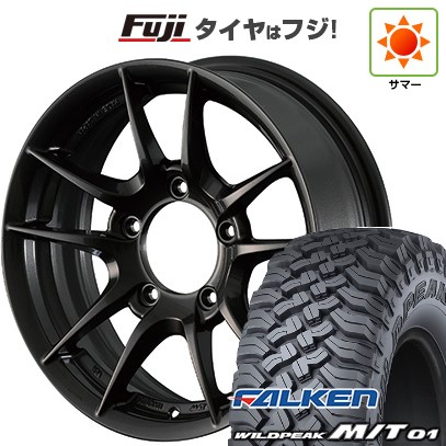 【新品】ジムニー 夏タイヤ ホイール4本セット 185/85R16 ファルケン ワイルドピーク M/T01 アピオ ワイルドボア Z 5.5J 16インチ(送料無料)