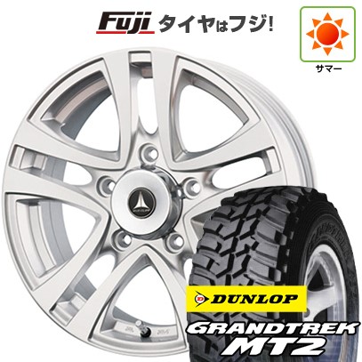 【新品】ジムニー 夏タイヤ ホイール4本セット 195R16C 104/102Q ダンロップ グラントレック MT2 テクノピア マッドクリフ 5.5J 16インチ(送料無料)