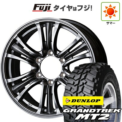 【新品国産車用6穴139.7】 夏タイヤ ホイール4本セット 265/75R16 ダンロップ グラントレック MT2 トピー バザルト-X タイプ2 7J 16インチ(送料無料)