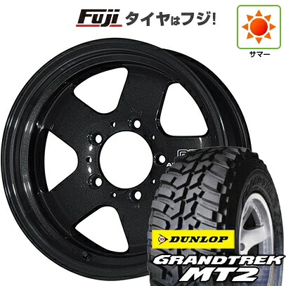 【新品】ジムニー 夏タイヤ ホイール4本セット 195R16C 104/102Q ダンロップ グラントレック MT2 ヨコハマ アドバンレーシング GT ヘビーデューティー for JIMNY 5.5J 16インチ(送料無料)｜フジコーポレーション