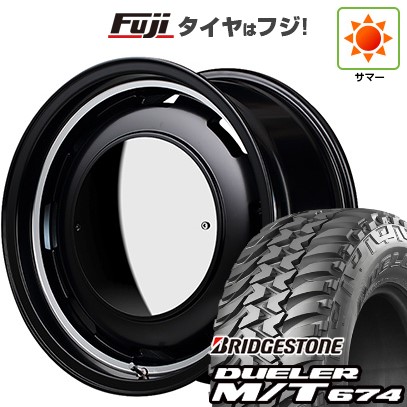 【新品】ジムニー 夏タイヤ ホイール4本セット 185/85R16 ブリヂストン デューラー M/T674 MID WHEELS ガルシア シスコ ムーン 5.5J 16インチ(送料無料)