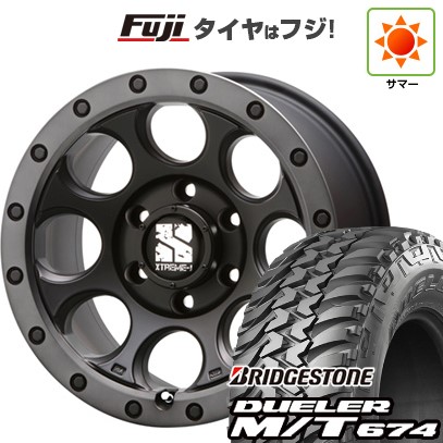【新品国産車用6穴139.7】 夏タイヤ ホイール4本セット 265/75R16 ブリヂストン デューラー M/T674 MLJ エクストリームJ XJ03 8J 16インチ(送料無料)