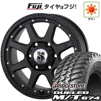 【新品国産車用6穴139.7】 夏タイヤ ホイール4本セット 265/75R16 ブリヂストン デューラー M/T674 MLJ エクストリームJ 7J 16インチ(送料無料)