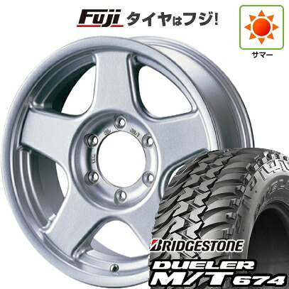 【新品】ランクル70(GDJ76W) 夏タイヤ ホイール4本セット 265/75R16 ブリヂストン デューラー M/T674 フォーバイフォーエンジニア ブラッドレー V 8J 16インチ(送料無料)