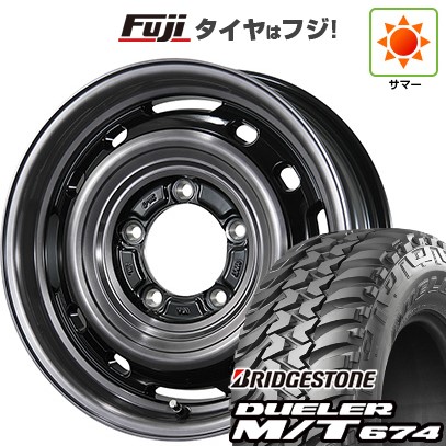 【新品】ジムニー 夏タイヤ ホイール4本セット 185/85R16 ブリヂストン デューラー M/T674 トピー ランドフット XFG 数量限定 5.5J 16インチ(送料無料)