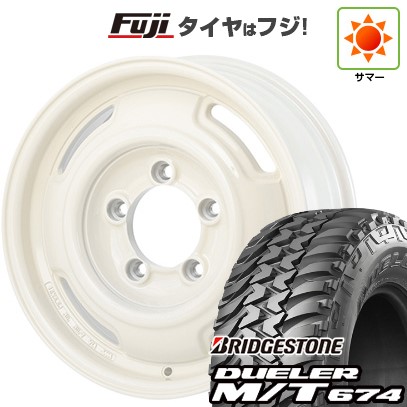 【新品】ジムニー 夏タイヤ ホイール4本セット 185/85R16 ブリヂストン デューラー M/T674 アピオ ワイルドボア SR+ 5.5J 16インチ(送料無料)