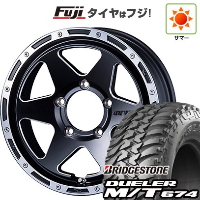 【新品】ジムニー 夏タイヤ ホイール4本セット 185/85R16 ブリヂストン デューラー M/T674 SSR ディバイド TR-6 5.5J 16インチ(送料無料)