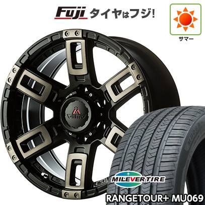 【新品】プラド/ハイラックス 夏タイヤ ホイール4本セット 265/65R17 ミレバー レンジツアープラスMU069（限定） エムクライム カノン 8J 17インチ(送料無料)