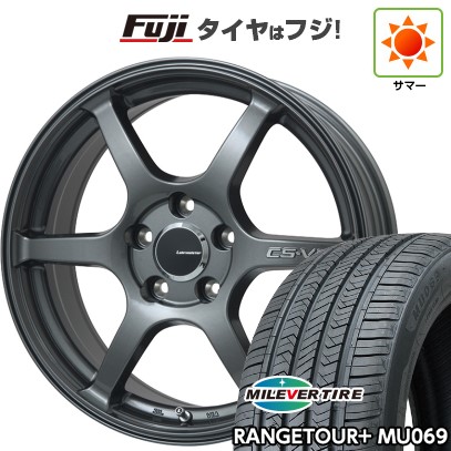 【新品国産車用5穴114.3】 夏タイヤ ホイール4本セット 225/65R17 ミレバー レンジツアープラスMU069(限定) レアマイスター CS-V6(ガンメタ) 7J 17インチ(送料無料)