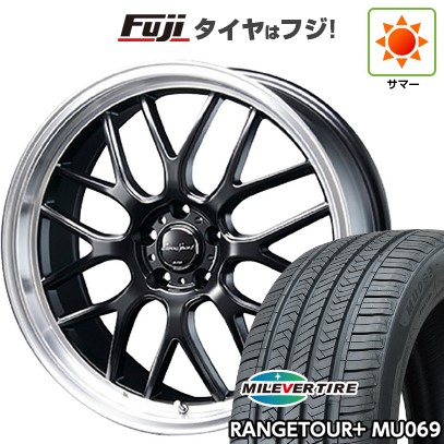 【新品国産車用5穴114.3】 夏タイヤ ホイール4本セット 235/40R19 ミレバー レンジツアープラスMU069（限定） ブレスト ユーロスポーツ タイプ805 セミグロスブラック 8.5J 19インチ(送料無料) 99,495円