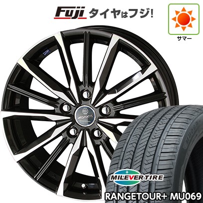 【新品国産車用5穴114.3】 夏タイヤ ホイール4本セット 235/60R18 ミレバー レンジツアープラスMU069（限定） 共豊 スマック ヴァルキリー 8J 18インチ(送料無料)