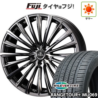 【新品国産車用5穴114.3】 夏タイヤ ホイール4本セット 245/35R21 ミレバー レンジツアープラスMU069(限定) WEDS ウェッズ クレンツェ ヴィルハーム 225EVO 9J 21インチ(送料無料)|フジコーポレーション