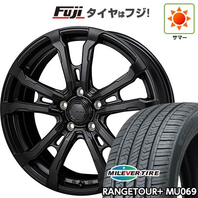【新品国産車用5穴114.3】 夏タイヤ ホイール4本セット 225/65R17 ミレバー レンジツアープラスMU069(限定) モンツァ HI-BLOCK ヴィラス 7J 17インチ(送料無料)|フジコーポレーション
